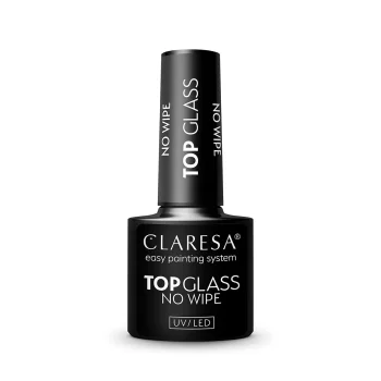 Claresa Top Glass No Wipe Gel Polish Top Coat, 5g