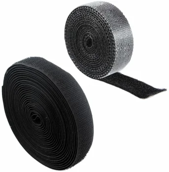 Cable Organizer Hook and Loop Tape AG736 (10m), Black