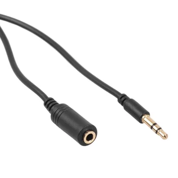 Maclean MCTV-823 Audio Extension Cable Jack 3.5mm Male to Female 15m, Black