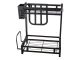 2-Tier Loft Kitchen Organizer Shelf Black