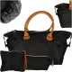 Multifunctional Stroller Bag Set with Pouches, Black