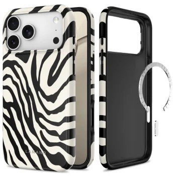 Tech-Protect Lamano MagSafe Case for iPhone 18 Pro Max / 17 Pro Max - White and Black