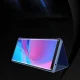 Clear View Flip Cover Case for Samsung Galaxy A03s (166.5), Black
