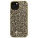 Apple iPhone 15 6.1\'\' Guess Disco Metal Script Case Cover, Gold