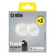 SBS Track My Circle Item Locator Compatible with Apple Find My 2-Pack - White