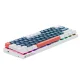 Machenike K500-B61 Wired Mechanical Gaming Keyboard, Brown Switch - Blue and White