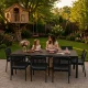 Multigarden Large Garden Table 180x90 cm, Brown