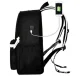 Kruzzel 19374 Reflective Backpack with USB and Audio Ports, 19L