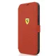 Ferrari iPhone 12 mini Wallet Case On Track Perforated, Red