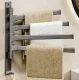 Towel Rail with 4 Swivel Arms DA261A, Grey