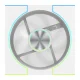 Cooling Fan Darkflash DM8 LINE White, 4-Pin PWM ARGB