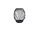 Decorative Metal Candle Holder, 15x15.5 cm, Black