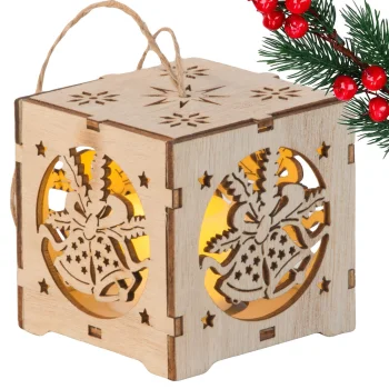 Wooden Lantern, Christmas Tree Decoration