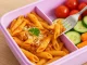 Lunch Box with Compartments and Cutlery, 1L, Purple
