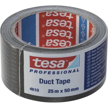 Tesa 4610 Fabric Tape 25m x 50mm, Black
