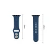 Tech-Protect Silicone Strap for Apple Watch 40 / 41 / 42 mm, Navy Blue