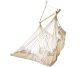 Brazilian Hanging Hammock Chair with Footrest, Beige