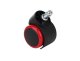 Office Chair Replacement Rubber Wheels 5 pcs, Red