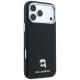 Karl Lagerfeld Grained Karl Head Metal MagSafe Case for iPhone 18 Pro Max / 17 Pro Max - Black
