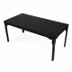 MultiGarden Extendable Garden Table 180-240 cm, Up to 12 Persons, Steel/HDPE, Black