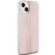 Guess IML 4G Gold Stripe case for iPhone 15 Plus / 14 Plus - pink