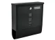 Malatec A4 Mailbox with Newspaper Holder, Black