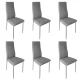 Multistore Upholstered Chair Set, 4 pcs, Grey