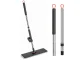 Flat Floor Mop with Wringer and Microfiber Pad, 141 cm, Gray
