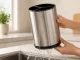 Kitchen Cutlery Drainer Organizer, 360° Rotating, Steel