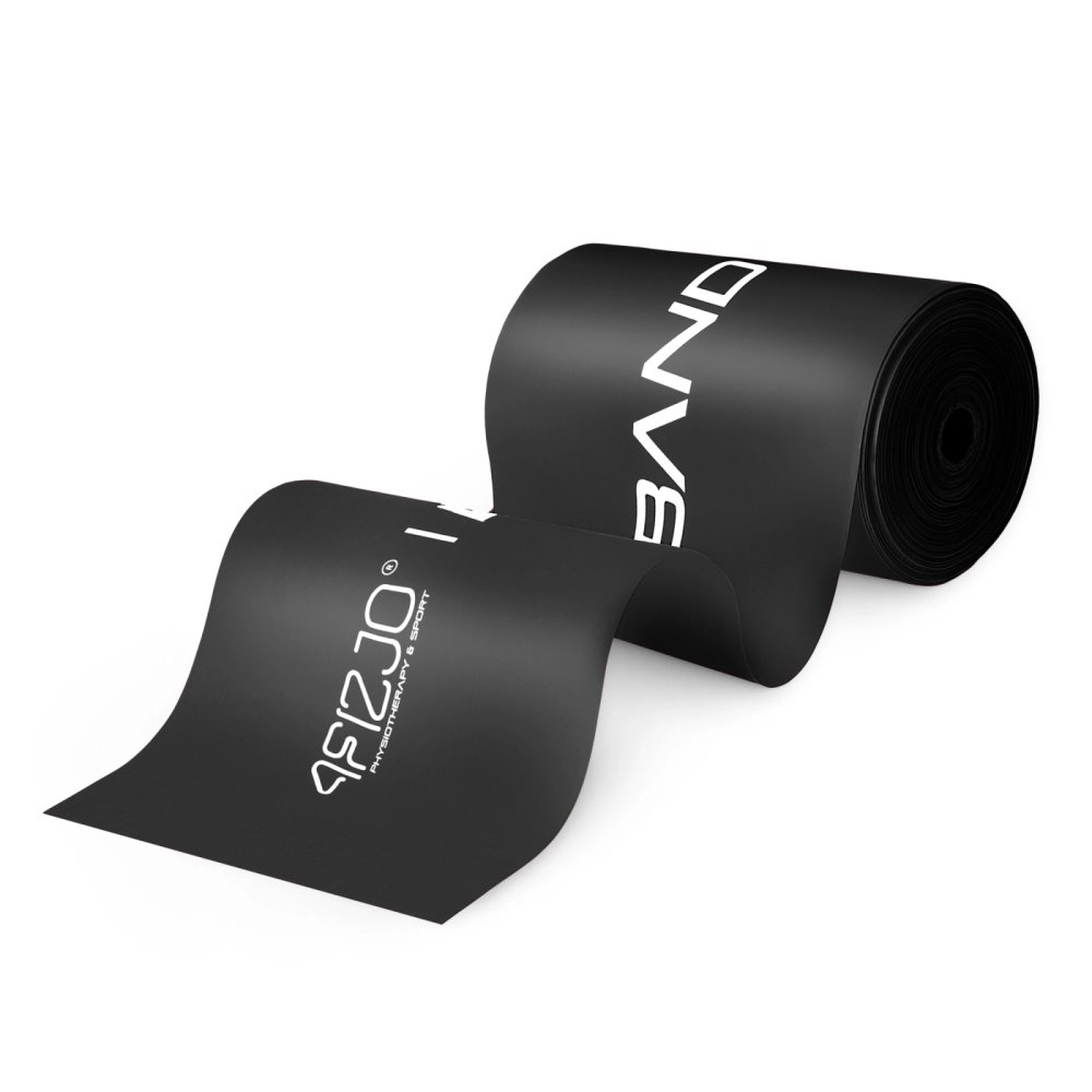 4Fizjo FLAT BAND Rehabilitation Band 12-15 kg, 30 m, Black (3)