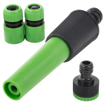 Garden Hose Spray Gun Set with Quick Connectors and Tap Adapter