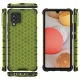 Honeycomb Case Armor Cover with TPU Bumper for Samsung Galaxy A42 5G, Green