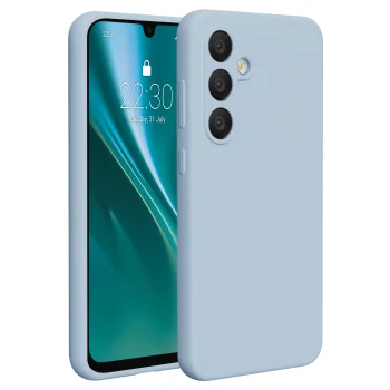 Etteri Silicone Case for Samsung Galaxy S24 FE, Light Blue