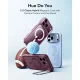 ESR Classic Hybrid Kickstand MagSafe Case for iPhone 18 Pro Max / 17 Pro Max, Frosted Deep Burgundy