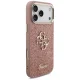 Guess Fixed Glitter Big 4G Metal Frame Phone Case Cover iPhone 17 Pro Max - Pink