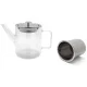 Bredemeijer San Remo 165024 double-walled glass teapot with filter, 1.0L