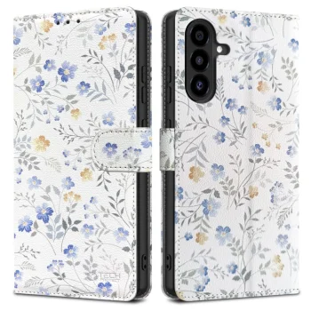 Tech-Protect Wallet Case for Samsung Galaxy A26 5G, Daisies with Leaves