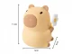 Silicone Kids Night Light Capybara, USB, RGB, 30 Min Timer