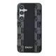 DKNY Samsung Galaxy S24 Case Leather Checkered Mono Pattern MagSafe, Black