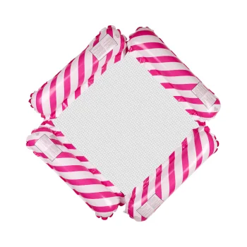 Pink Inflatable Water Hammock / Pool Float with Mesh, 100x100 cm