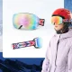 Rockbros SP284 Kids Ski Goggles Anti-Fog with UV Filter - Matte White