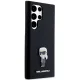Karl Lagerfeld Samsung Galaxy S24 Ultra Case Silicone Ikonik Metal Pin, Black