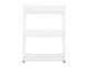 Ruhhy Mobile Storage Cart on Wheels, White