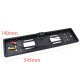 Auto License Plate Frame with Rear View Reverse Backup Camera, Black