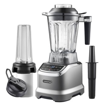 High-Speed Blender AMZCHEF ZM5003-GA 1800W with Travel Bottle Gray