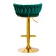 Velvet Makeup Chair 4Rico QS-B313a, Green