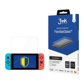 Nintendo Switch 3MK Antimicrobial Hybrid Flexible Glass Tempered Screen Protector