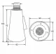 Black Kitchen Faucet Aerator with 2 Modes