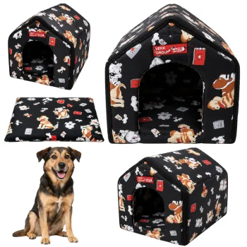 Dog and Cat House Bed (Size XL, 35 x 41 x 36 cm)