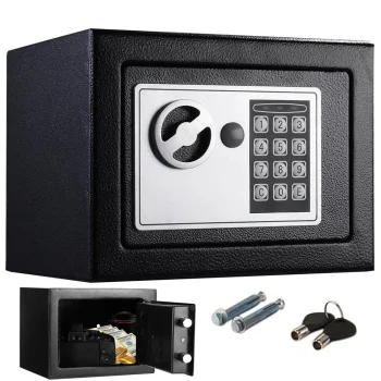 Home Safe with Electronic Digital Lock and Emergency Keys